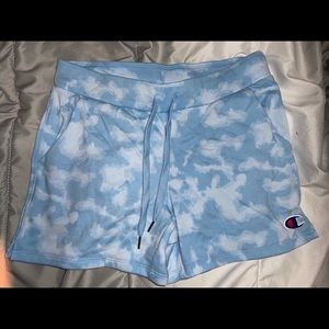 TIE DYE SHORTS BLUE